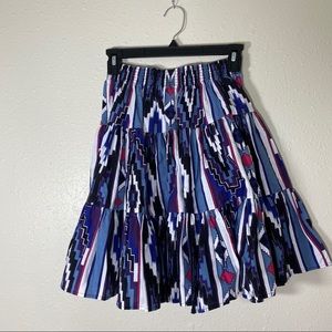 Ozark Mountain SouthWestern Skirt mini A-line  Full print SKIRT
